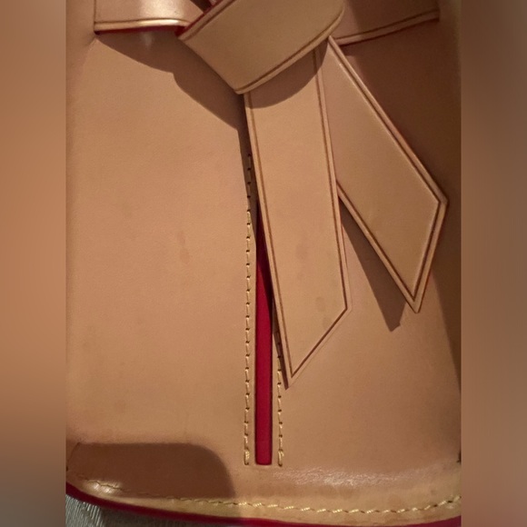 Monogram Calf Hair Spikes Iconoclasts Christian Louboutin Tote Red - Picture 11 of 14